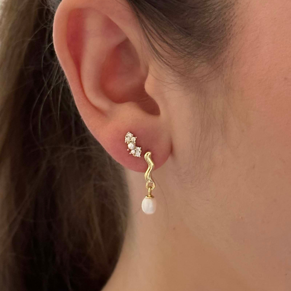 Single Lena Earring Pearl