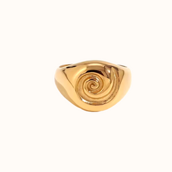 Twirl ring forgyldt