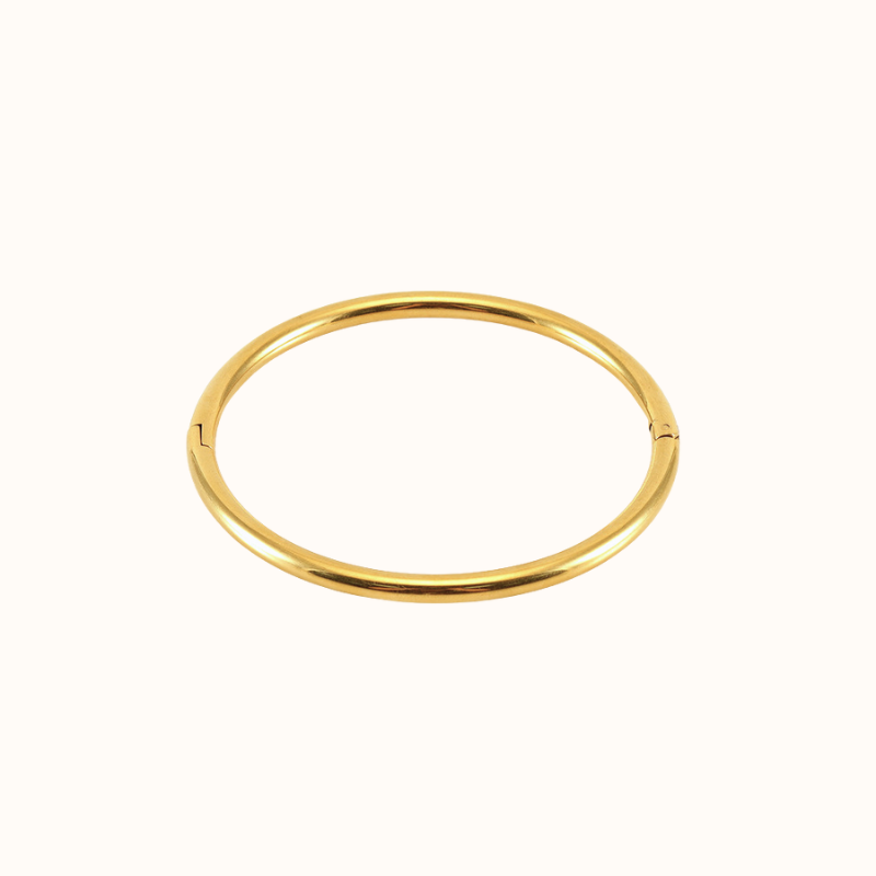 Plain bangle forgyldt