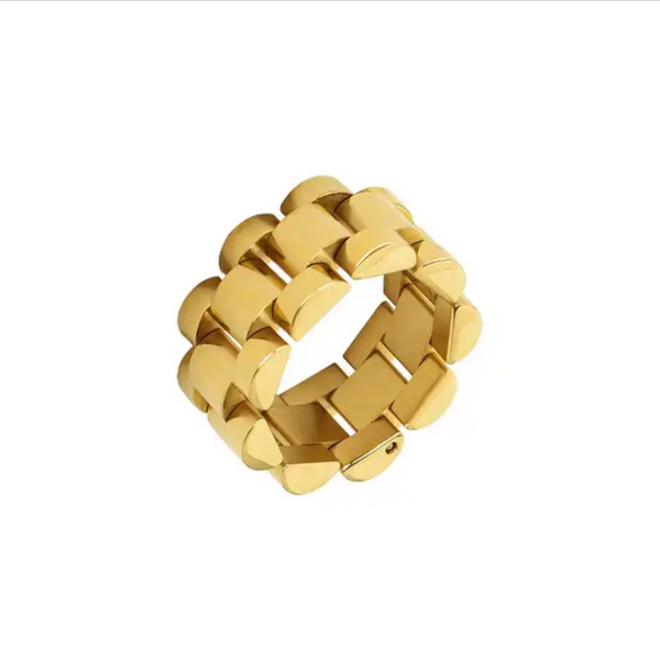 Chunky Chain ring forgyldt