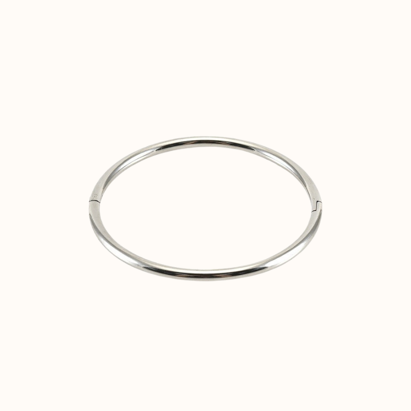 Plain bangle sølv