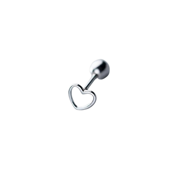 Single love piece piercing sølv