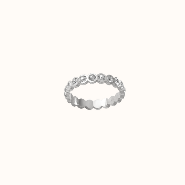 Round alliance ring sølv