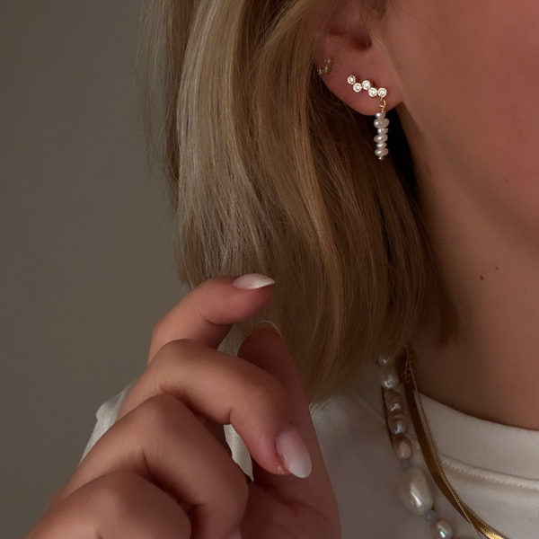 Single Sparkling Pearl Twirl Ørering