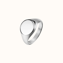 Plain Signature ring sølv