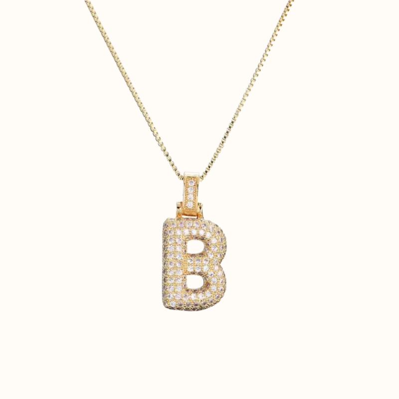 Big bling Letter Halskæde