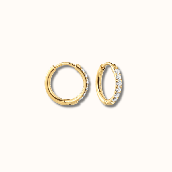 Single Essenza Krystal Hoop 18K guldbelagt 10mm
