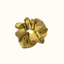 Small Satin Scrunchie yellow