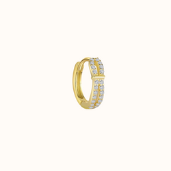 Single Double Flow Zirconia Krystal Hoop