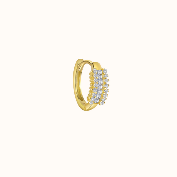 Single Cluster Zirconia Krystal Hoop