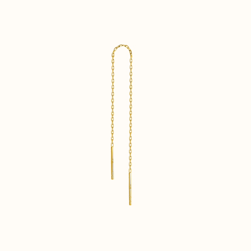 Single plain chain forgyldt
