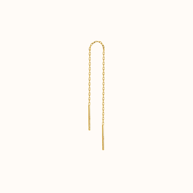 Single plain chain forgyldt