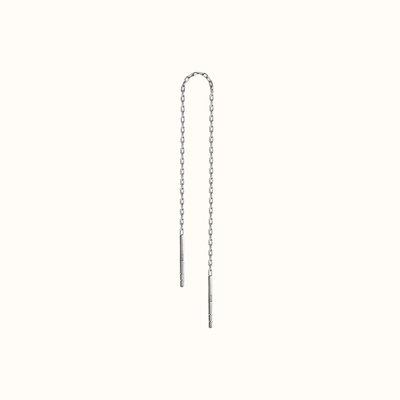 Single Plain chain sølv