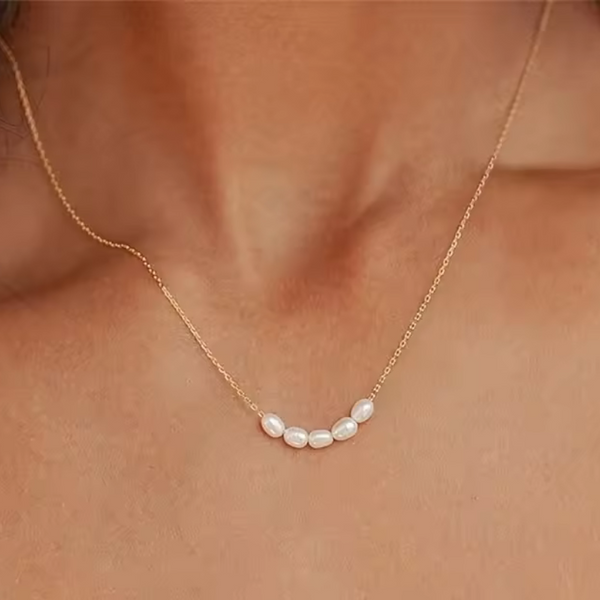 Pearl choker halskæde
