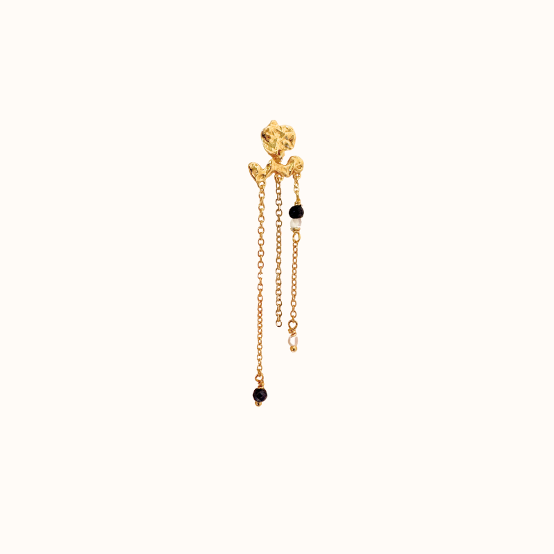 Single Power pearls ørering