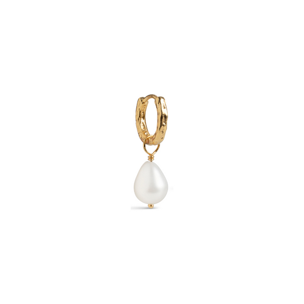 Single Significant Pearl Hoop