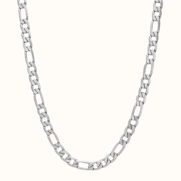7 mm Figaro Halskæde Sølv