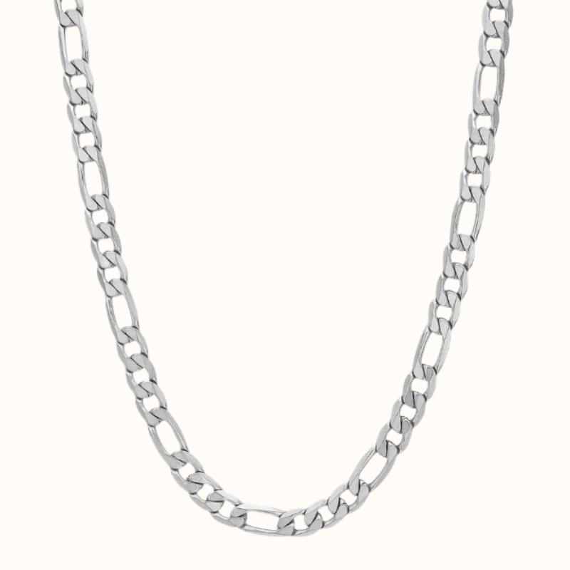 7 mm Figaro Halskæde Sølv
