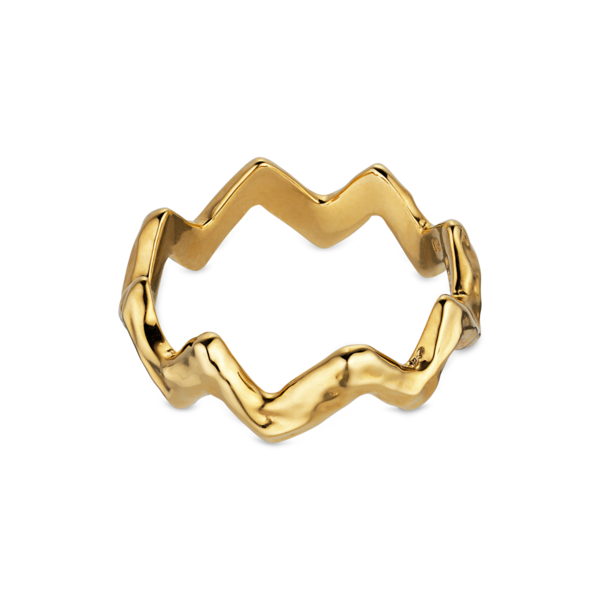 Heartbeat Ring Forgyldt
