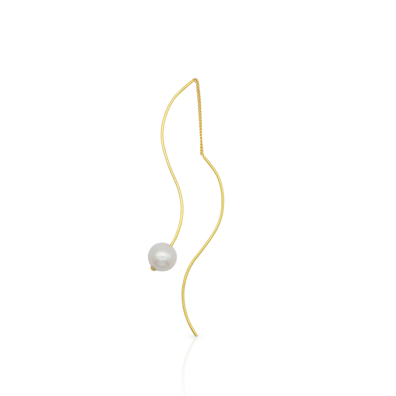 Single Pearl drops earchain