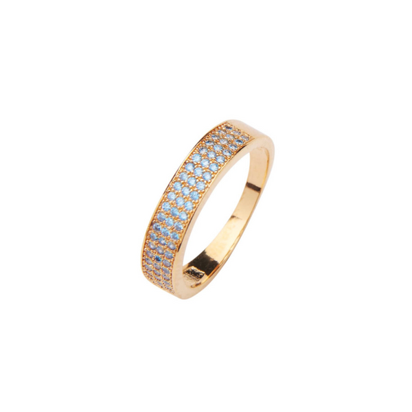 Evie crystal blue ring
